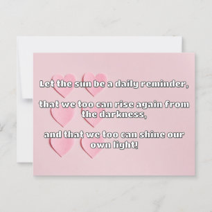 Empath Shine positieve aanmoedigingsquote Briefkaart