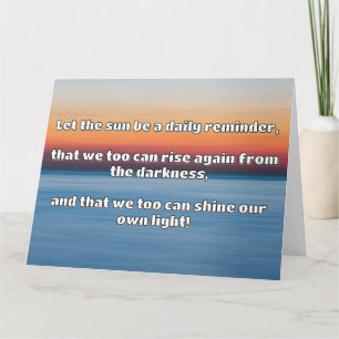 Empath Shine positieve aanmoedigingsquote Kaart