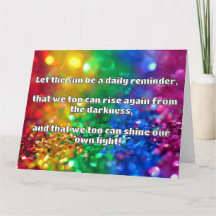 Empath Shine positieve aanmoedigingsquote Kaart