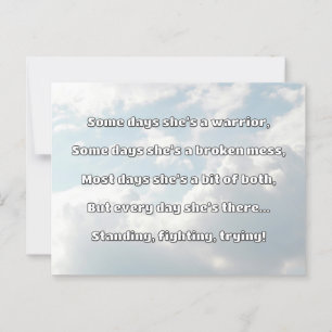 Empath Sterkte Positieve Quote Aanmoediging Briefkaart