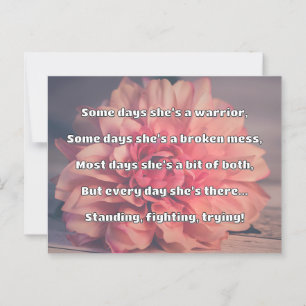 Empath Sterkte Positieve Quote Aanmoediging Briefkaart