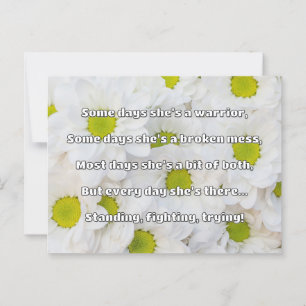 Empath Sterkte Positieve Quote Aanmoediging Briefkaart