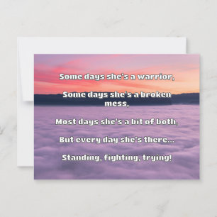 Empath Sterkte Positieve Quote Aanmoediging Briefkaart
