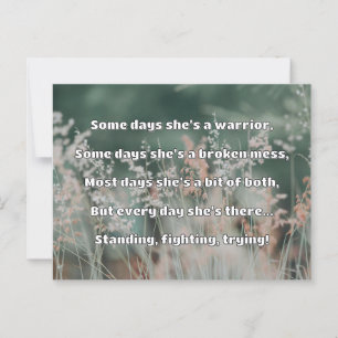 Empath Sterkte Positieve Quote Aanmoediging Briefkaart