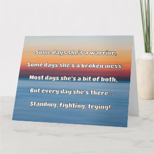 Empath Sterkte Positieve Quote Aanmoediging Kaart