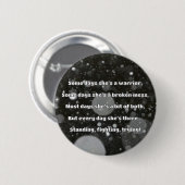 Empath Sterkte Positieve Quote Aanmoediging Ronde Button 5,7 Cm (Voorkant /achterkant)