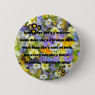 Empath Sterkte Positieve Quote Aanmoediging Ronde Button 5,7 Cm