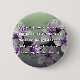 Empath Sterkte Positieve Quote Aanmoediging Ronde Button 5,7 Cm