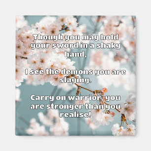Empath Warrior Positieve Aanmoediging Quote Magneet