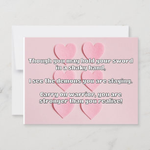 Empath Warrior Positieve Quote Aanmoediging Briefkaart