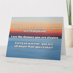 Empath Warrior Positieve Quote Aanmoediging Kaart