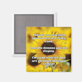 Empath Warrior Positieve Quote Aanmoediging Magneet (Voorkant / Achterkant)