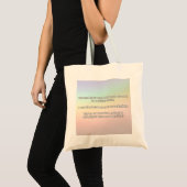 Empath Warrior Positieve Quote Aanmoediging Tote Bag (Voorkant (product))