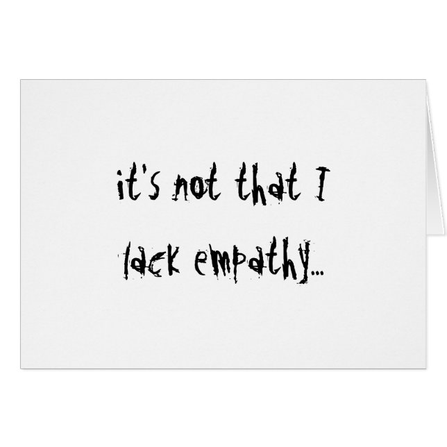 Empathie (Devant horizontal)