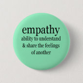 Empathie definitie ronde button 5,7 cm (Voorkant)