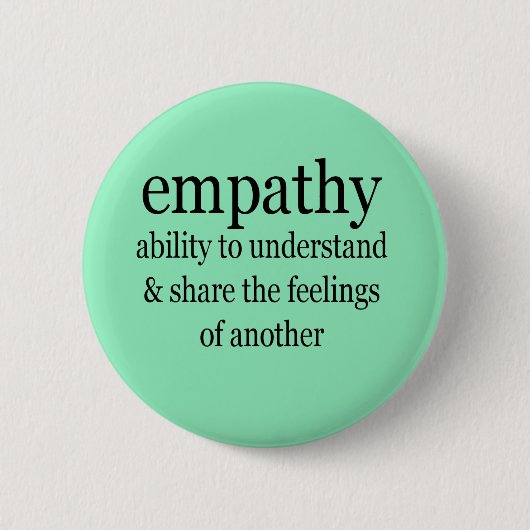 Empathie definitie ronde button 5,7 cm (Voorkant)