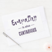Empathie is ook besmettelijk rechthoekige sticker (Envelop)