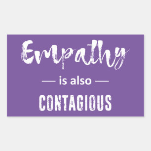 Empathie is ook besmettelijk rechthoekige sticker