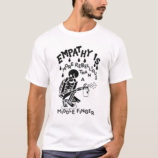 Empathie is rebellender dan een middenvinger, S T-shirt (Voorkant)