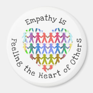 Empathie voelt het hart van anderen magneet