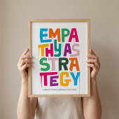 Empathy As Strategy Poster – Typography Wall Print