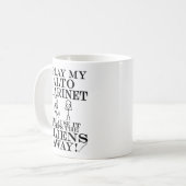 Empêche les Aliens d'Alto Clarinet Café Mug (Devant gauche)