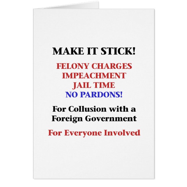 Empêcher sans pardon pour collusion (Devant)