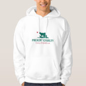 Empêchez le blanc de Sweat - shirt à capuche de CA (Devant)