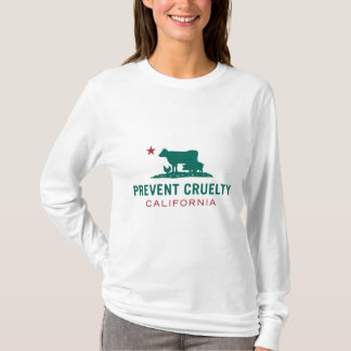 Empêchez T-shirt des femmes de CA de cruauté le