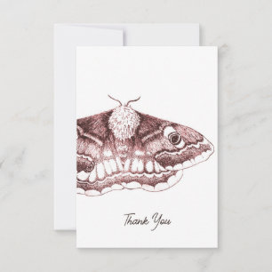 Empereur Moth Carte de remerciements