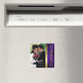 Empereur Purple Photo Enregistrer La Date Magnet (In Situ (Lave-vaisselle))