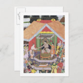 Emperor Akbar (r.1556-1605), vermaakt met zijn vos Briefkaart (Voorkant / Achterkant)