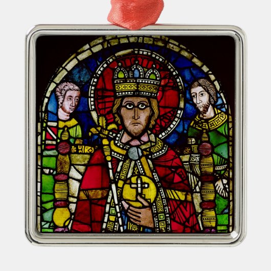 Emperor Charlemagne Metalen Ornament (Voorkant)