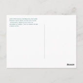 Emperor Goose op Unalaska Island Briefkaart (Achterkant)