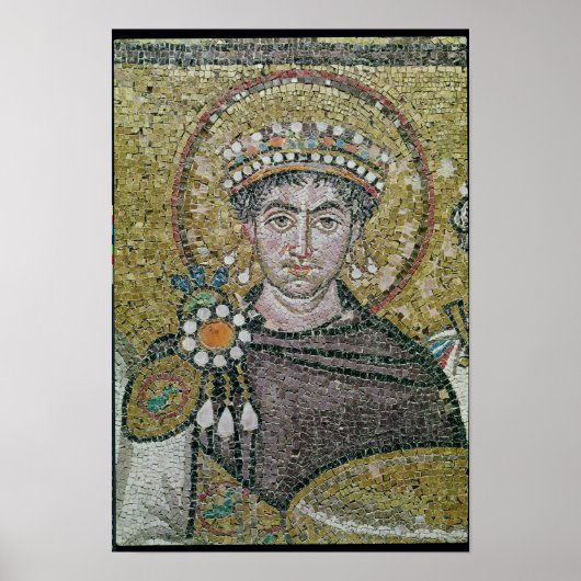 Emperor Justinius I c.547 AD Poster (Voorkant)