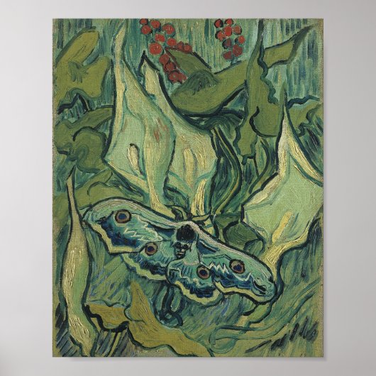 Emperor Moth | Vincent van Gogh Poster (Voorkant)