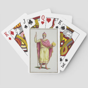 Emperor Otto III (980-1002), gegraveerd door Pierr Pokerkaarten