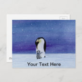 Emperor Penguin Briefkaart (Voorkant / Achterkant)