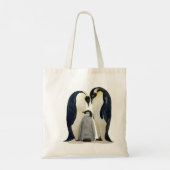 Emperor Penguin design Tote Bag (Dos)