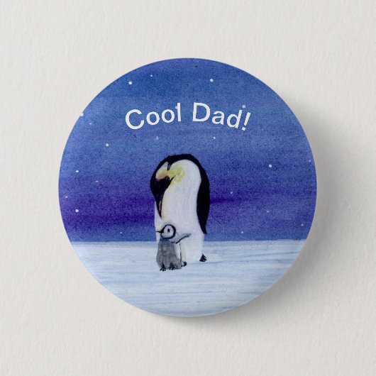 Emperor Penguin Ronde Button 5,7 Cm (Voorkant)