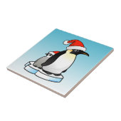 Emperor Penguin Santa Tegeltje (Zijkant)