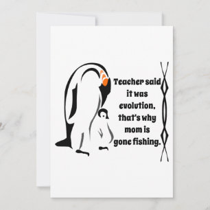 Emperor Penguin Vader die bij Zoon staat Feestdagenkaart