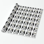 Emperor Penguins en chick Cadeaupapier (Uitgerold)
