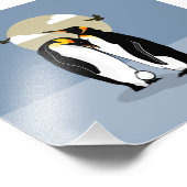 Emperor Penguins met eieren Foto Afdruk (Hoek)