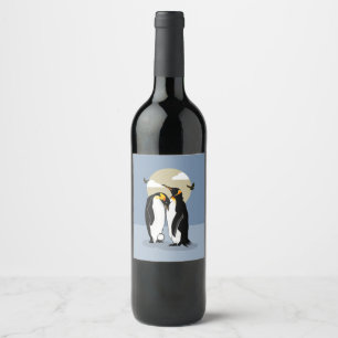 Emperor PENGUINS Wijn Etiket