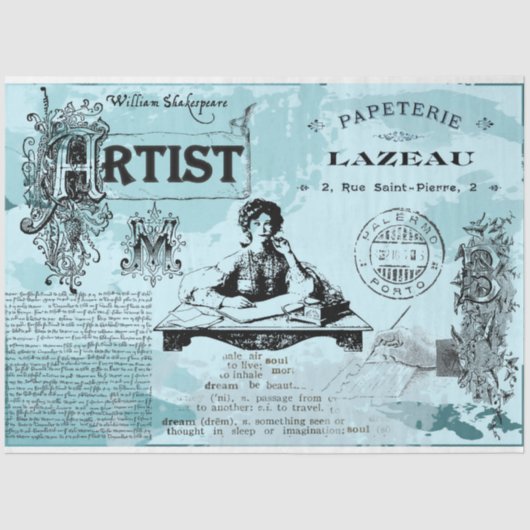  Emphemera Series Design 15 Tissuepapier (Voorkant)