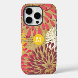 Emphera Modern Flower Monogram iPhone 5 16 Pro Hoesje