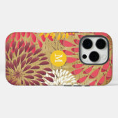 Emphera Modern Flower Monogram iPhone 5 Case-Mate iPhone Case (Achterkant (horizontaal))