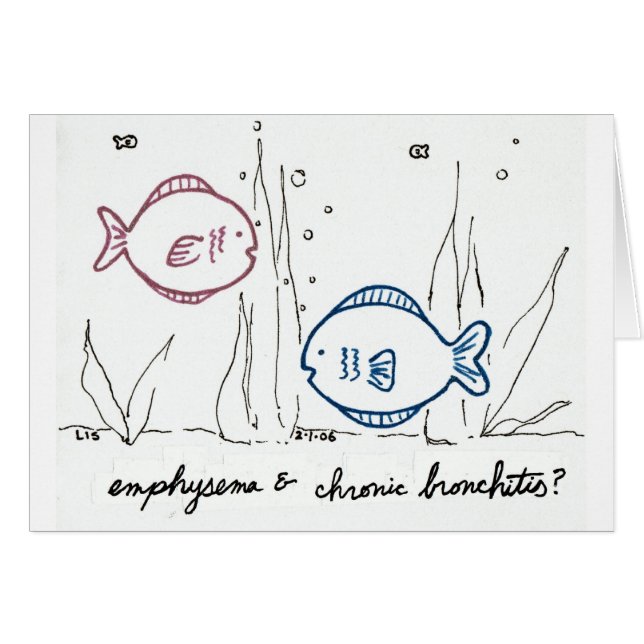 Emphysema & Chronic Bronchitis-kaart (Voorkant Horizontaal)