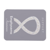 Emphysema Sensibilisation Ruban Magnets d'art pers (Horizontal)